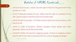 UN Convention on Rights of the Child Part 2 [upl. by Etnoek99]