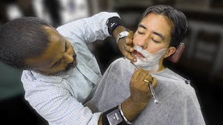 Indian ASMR Shave amp Head Massage in Oldest Barbershop in Chennai [upl. by Nalyad726]