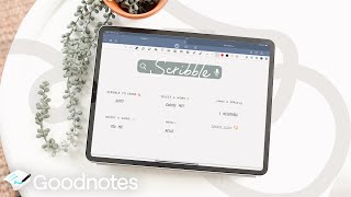 ✏️ Guide to using Scribble in Goodnotes  convert handwriting to text [upl. by Ardnuhs]