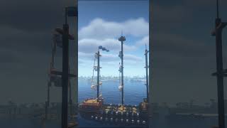 Minecraft Ocean Pirate Ship Timelapse [upl. by Vedis948]