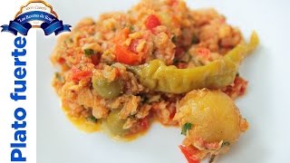 Receta bacalao a la vizcaina 💜💜💜 Las Recetas de Rosy [upl. by Kaazi]