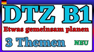 DTZ A2 B1 etwas gemeinsam planen [upl. by Golub]