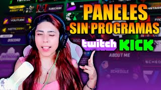 🔴 COMO PONER PANELES EN TWITCH Y KICK [upl. by Sorvats]