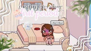 destiny gets her first period😱😱voice avatar world 🌎  💐✨️ [upl. by Aikehs]