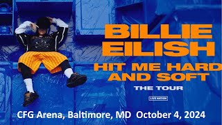 Billie EilishLunch Live  CFG Bank Arena Baltimore MD October 4 2024 [upl. by Cohdwell]