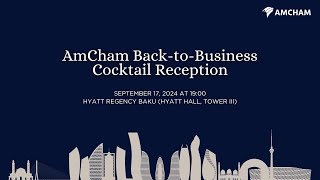 AmCham Back to Business Cocktail Reception [upl. by Lotus]