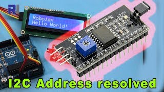 LCD1602 I2C Address for Arduino explained [upl. by Brynna499]