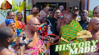 Asantehene Otumfuo Osei Tutu Entry At The Emintsimadze Palace In Cape Coast [upl. by Nylekcaj]