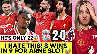 They Win Again Liverpool 20 Bologna Reaction [upl. by Anyal]