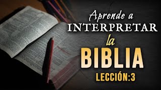 Cómo entender la Biblia HermenéuticaLección  3 [upl. by Keiryt]