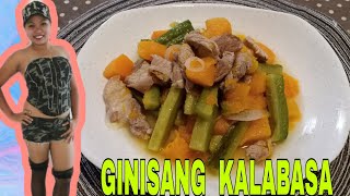 GINISANG KALABASA WITH AMPALAYA  EASY RECIPE  BUDGET MEAL [upl. by Arreip]