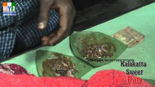 KALAKATTA SWEET PAN  INDIAN PAN MASALA  GOA STREET FOOD street food [upl. by Cesya]