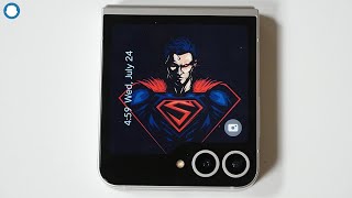 Galaxy Z Flip 6  How To Change Cover Screen Clock Style [upl. by Daryn]