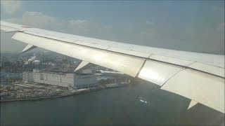 Boeing 787 Wing Flex Inflight Turbulence：乱気流で揺れまくる ANA Boeing787 Tokyo Haneda [upl. by Narcho]