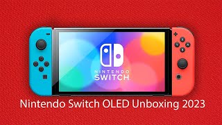 Nintendo Switch OLED Unboxing 2023 [upl. by Kenlee]