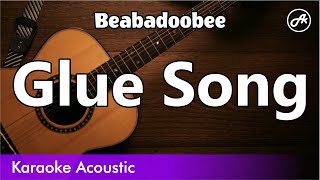 Beabadoobee  Glue Song SLOW karaoke acoustic [upl. by Lot]