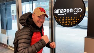 Tienda Amazon Go en Nueva York 🛒Los supermercados del futuro [upl. by Tfat]