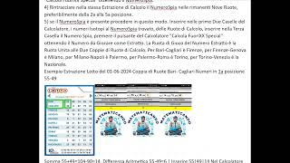 SPIEGAZIONE USO CALCOLATORE MATEMATICANDO CON UN METODO LOTTO PER ESTRATTO [upl. by Malchus]