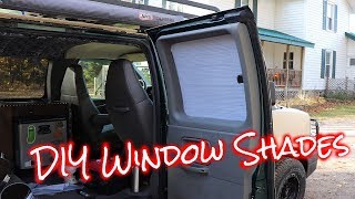 How to make cheap easy window shades for vanscars DIY [upl. by Puglia]