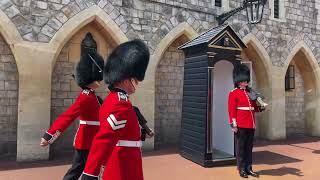 1st Battalion Grenadier Guards Relief in Windsor Castle 2662021 [upl. by Rochelle625]