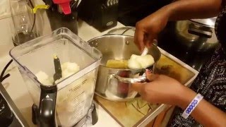 How to make fufu in a Nutri Ninja food processor [upl. by Nannah]