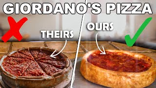 Perfect Giordanos Deep Dish Pizza at Home [upl. by Easter]