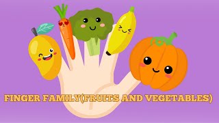 FINGER FAMILY FRUITS AND VEGETABLES SONG  FRUITS AND VEGETABLES LEARNING SONG  COCOMOCO TV [upl. by Ferd]