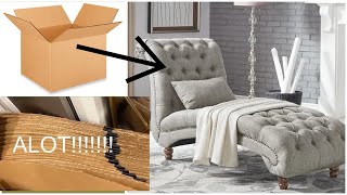 DIY Turn Cardboard TO LUXURY Chair Dollar Tree Empty box ideas [upl. by Burrows184]