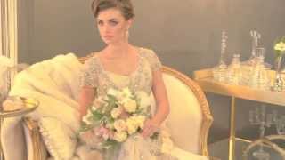 Vintage Wedding Fashion Photo Shoot Video  myweddingcom [upl. by Annaer]