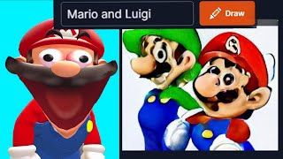 Mario Reacts To AI Generated Images [upl. by Anitrebla]