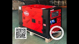 Portable generator 12kw air cooled 2 cylinders super silent diesel generator set with CE ISO [upl. by Selegna]