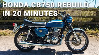 Honda CB750 K0 Restoration Timelapse In 20 Minutes Motorcycle Project Bike Rebuild  34 [upl. by Hardman]