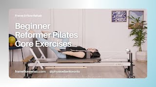 Beginner core exercises for Reformer Pilates clinical rehab physio [upl. by Nedyaj]