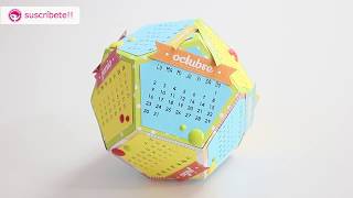 Cómo hacer un divertido Calendario 3d con scrap  Anita y su mundo scrapbooking en español [upl. by Ailahk68]