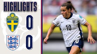 Sweden 00 England  Lionesses Secure WEURO 2025 Qualification  Highlights [upl. by Publus]