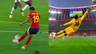 Lamine Yamal incredible goal against France today👌✨🚀Spain VS France highlights [upl. by Aidualc760]