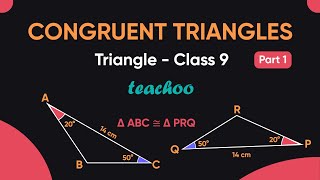 What is Congruency  Part 1  Triangles Class 9  Teachoo [upl. by Anica]