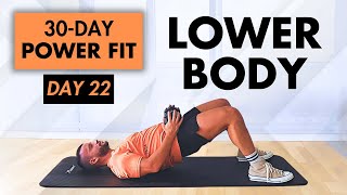 Day 22 Killer Lower Body Workout at Home  30DAY POWER FIT [upl. by Merkle293]