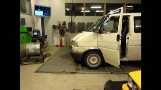 VW Transporter T4 24TD part 4 Dyno [upl. by Ahsiekahs]