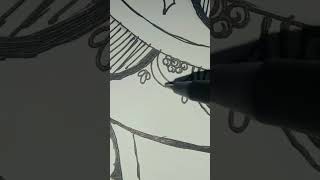 Making an art using circles linessemicirclesquotdrawing challange trending [upl. by Adallard]