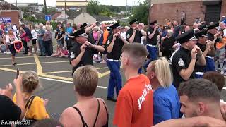 Camlachie Loyal Star FB  Central Scottish 12th Parade  Larkhall  080723 4K [upl. by Yole]