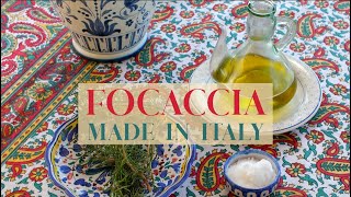 HOMEMADE ITALIAN FOCACCIA in my home in Tuscany Italy [upl. by Roumell]