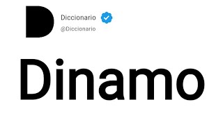 Dinamo Significado En Español [upl. by Yarazed219]