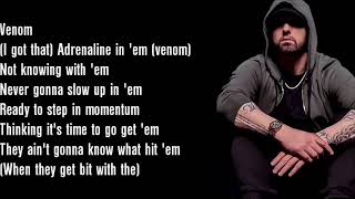 eminem venom lyrics [upl. by Muraida986]