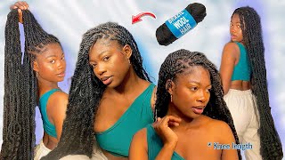 How to  DIY BOHO Senegalese twist  island twist using Brazilian wool tutorial for beginners [upl. by Dov]