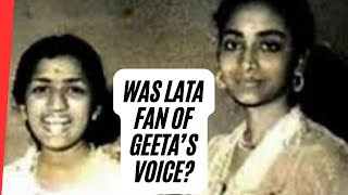 Geeta Dutt Lata Mangeshkar was fan about Geetas voice sang her first song at the age of sixteen [upl. by Asenad964]