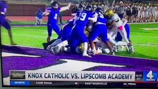 Coverage of Lipscomb Academys win over Knoxville Catholic 101824 [upl. by Faires]