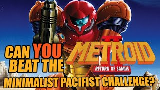 VG Myths  Can You Beat The Metroid II Minimalist Pacifist Challenge [upl. by Lecia]