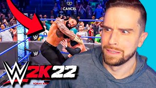 WWE 2K22 FULL MATCH GAMEPLAY Roman Reigns vs Finn Balor [upl. by Roz]