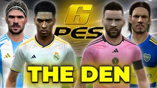 TUTORIAL y REVIEW del PARCHE PES 6 THE DEN 2024 ✅  Liga Argentina [upl. by Nnyltak]